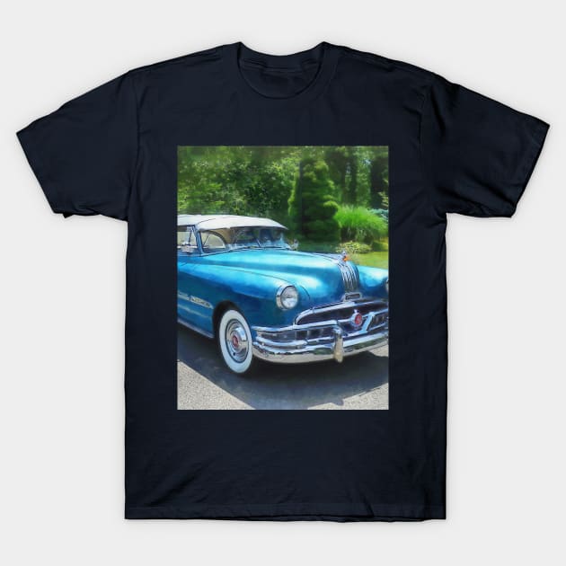 Cars - Blue 1951 Pontiac T-Shirt by SusanSavad